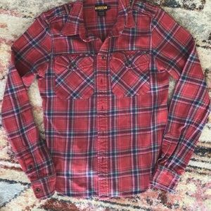 Ralph Lauren Rugby Women’s Button Down Plaid Shirt Size 4